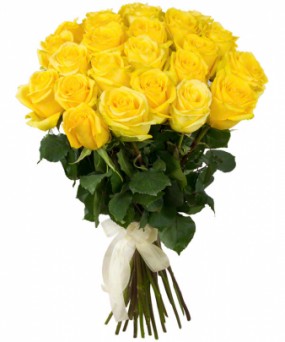 Жёлтые розы под ленту: фото. Мир цветов Киров