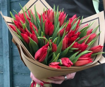 Красные тюльпаны букет: фото. Мир цветов Киров