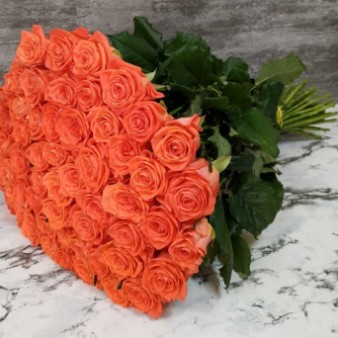 Оранжевая роза под ленту: фото. Мир цветов Киров