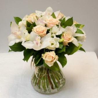 Букет Розы с орхидеями: фото. Мир цветов Киров